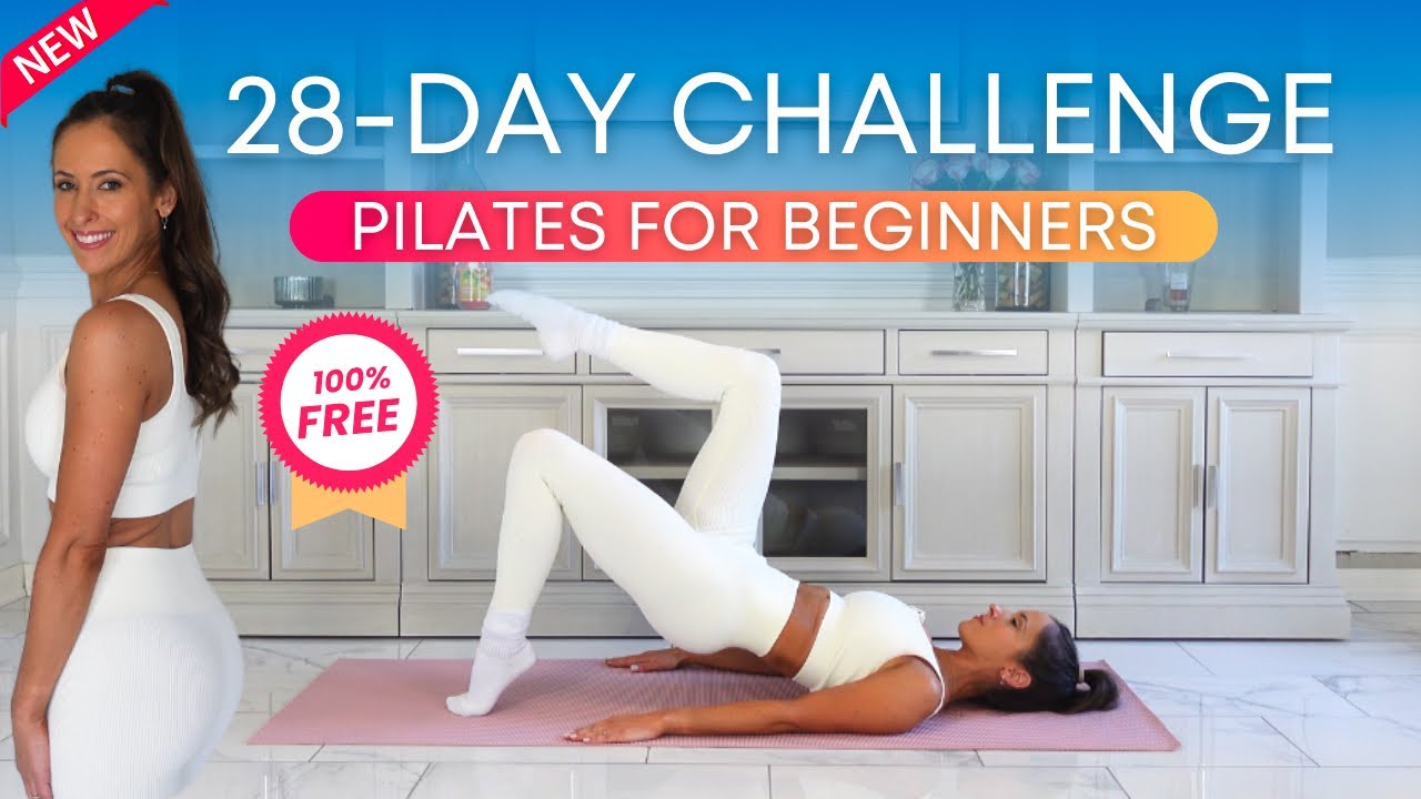 28 Day Pilates Beginner Challenge for Weight Loss + Strength Goals 2025 - YouTube